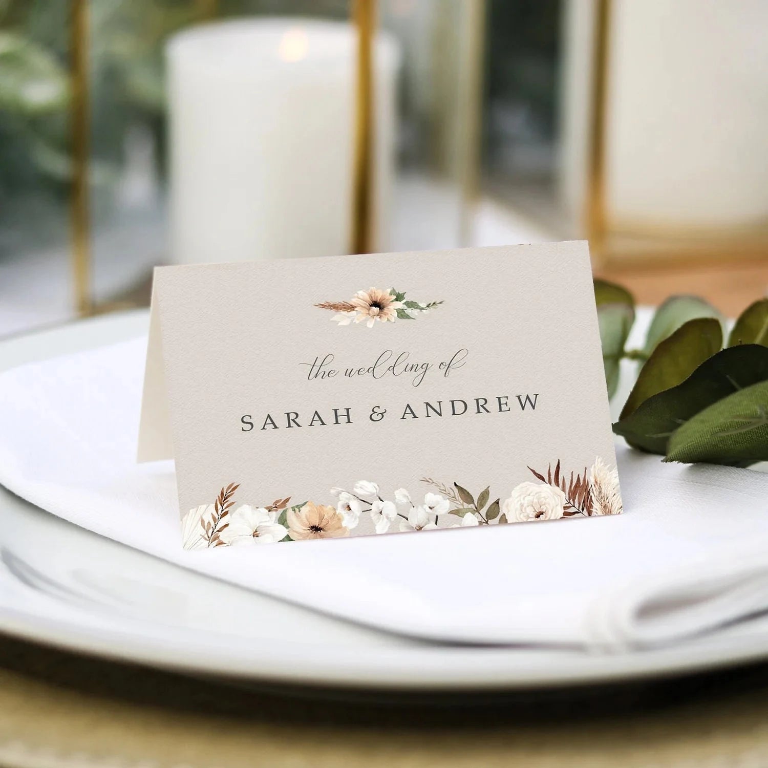 Print name cards for wedding 60 photos - Vianawedding.com